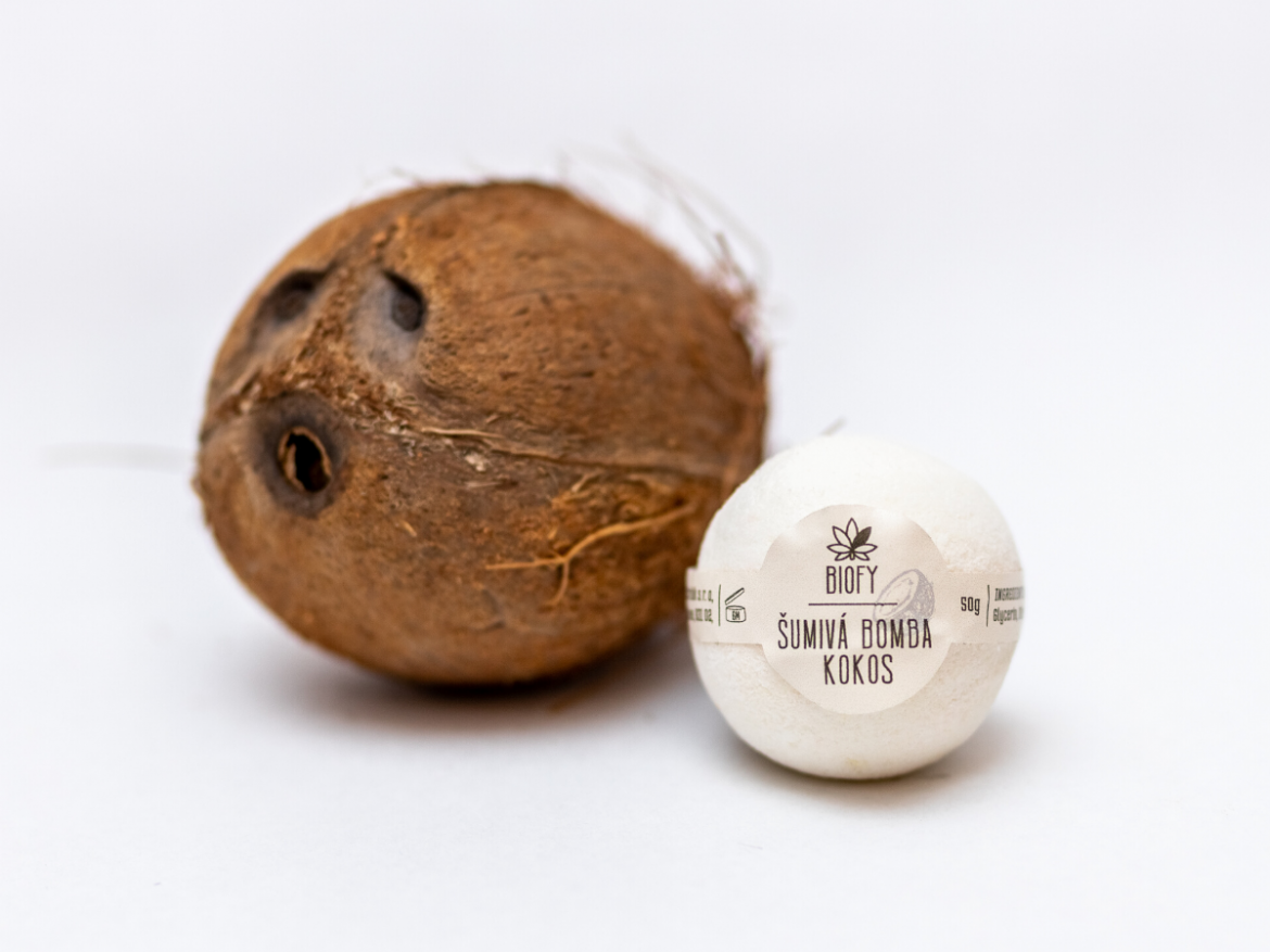 Šumivá bomba do kúpeľa – kokos 50g