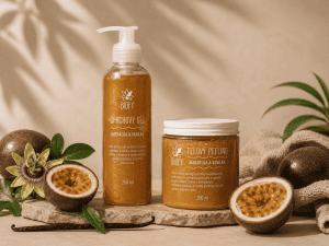 Letné osvieženie - ZVÝHODNENÉ BALENIE | Sprchový gel a peeling Marakuja a Vanilka