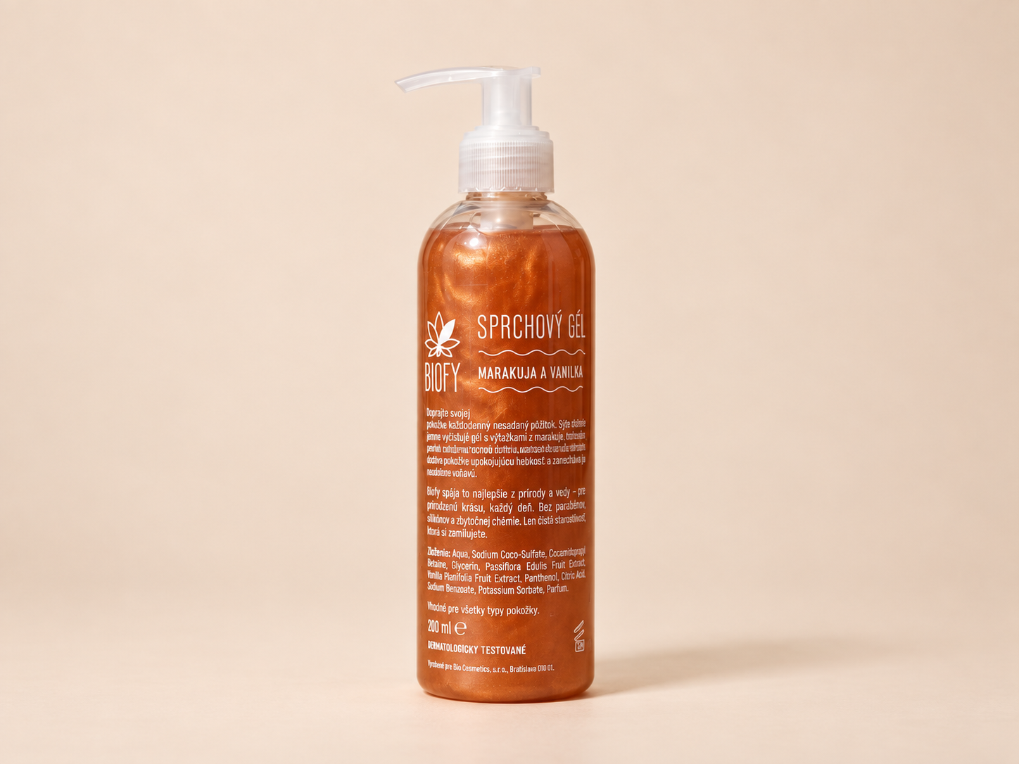 sprchovy gel marakuja a vanilka Sprchový gél – Marakuja a vanilka, 250ml – Obrázok 1